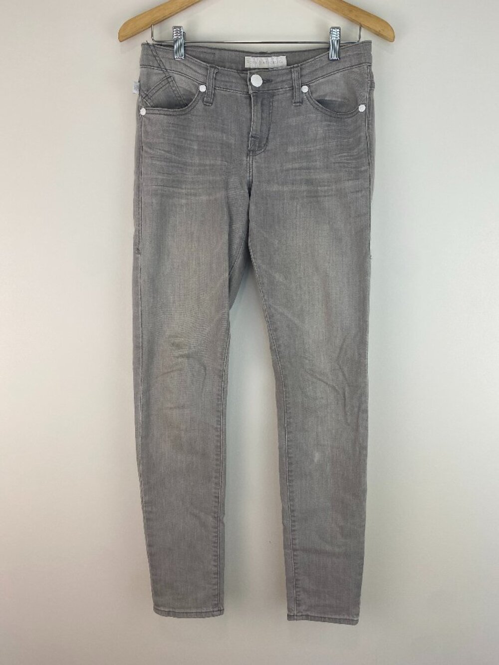 Rock & Republic Gray Skinny Jeans Size 4 Stretch Denim
